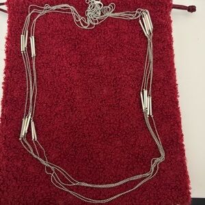 Long Chain Silver Necklace